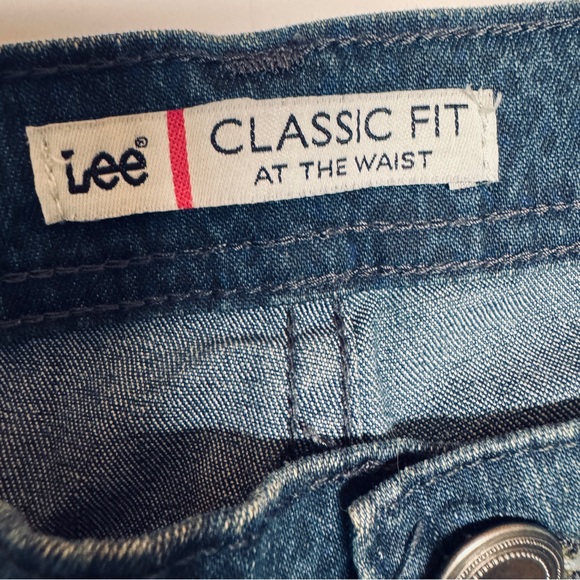 Dark blue Lee leopard print classic fit at the waist jeans - Picture 7 of 12